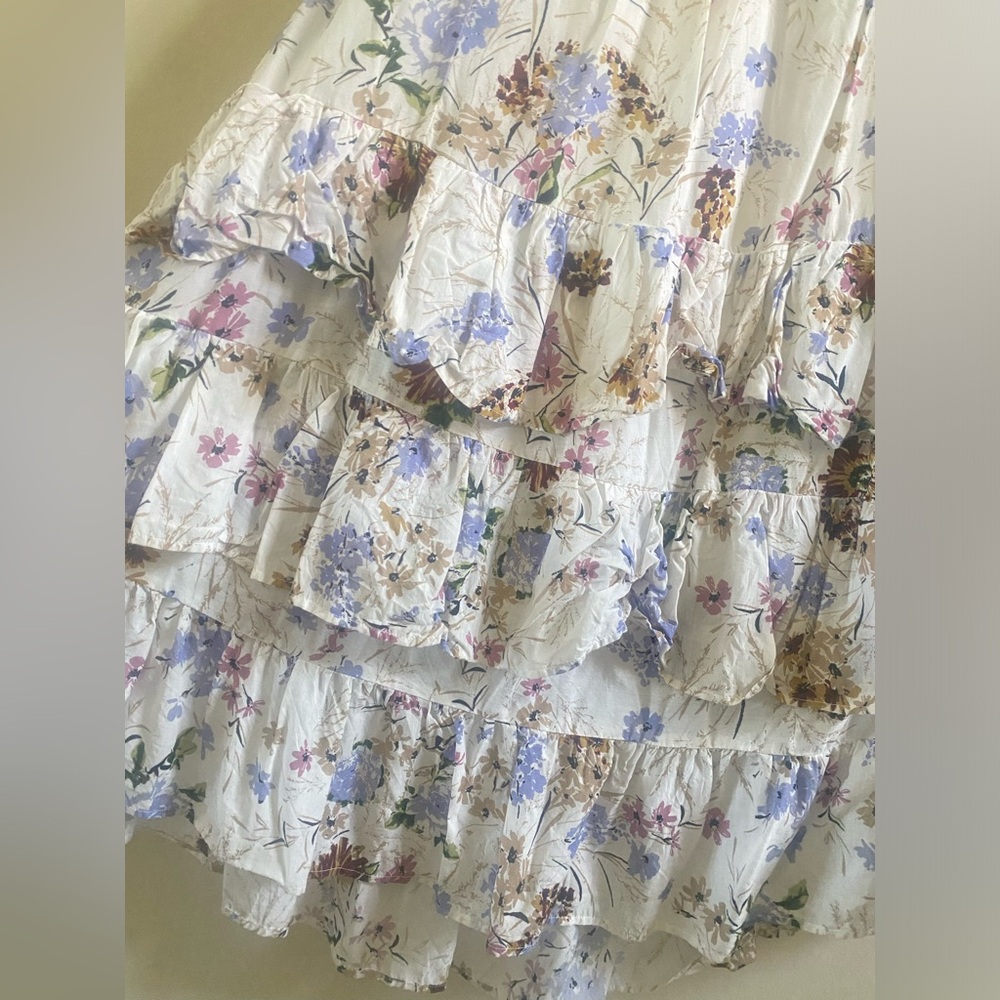 Anthropologie Puff Sleeve Midi Dress - Picture 8 of 14